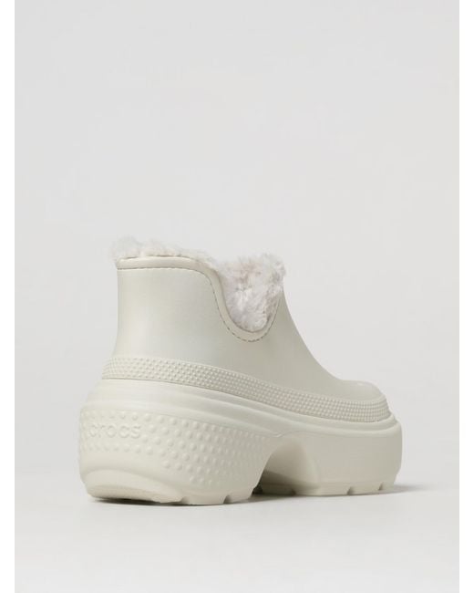 CROCSTM Natural Stomp Ecrú Bootie