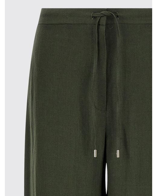 Max Mara Green Linen Palazzo Trousers