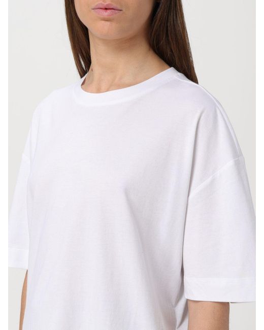 T-shirt in cotone di Allude in White