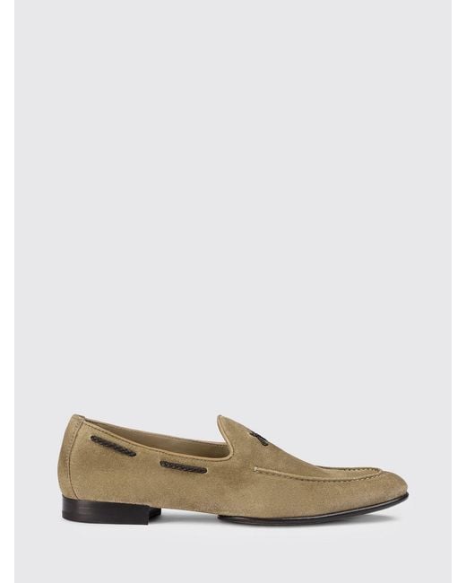 Doucal's Natural Suede Loafers for men