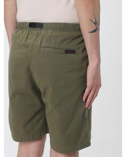 Gramicci Green Cotton Drawstring Shorts for men