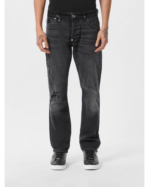 Philipp Plein Black Jeans for men
