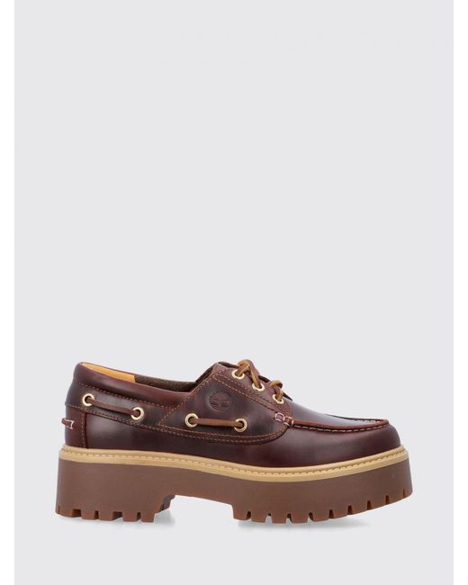 Timberland Brown Stone Street Boat Leather Loafers