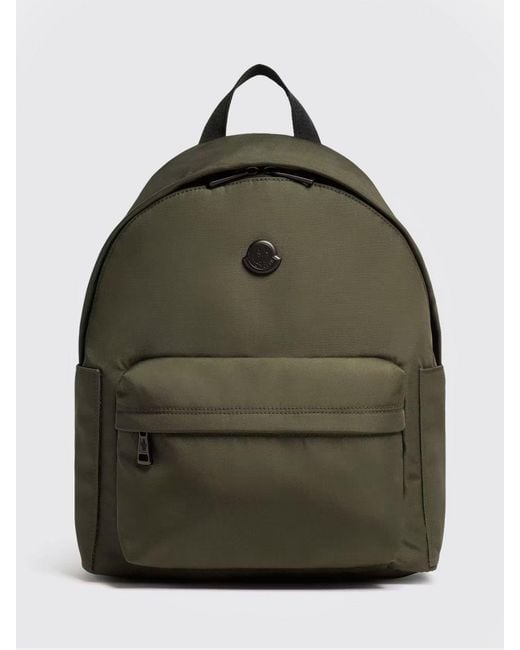 Moncler Green New Pierrick Backpack With Metal Logo for men