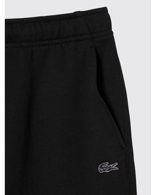 Lacoste Black Cotton Blend Jogging Trousers
