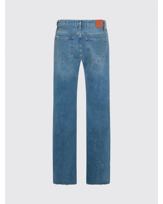 Anine Bing Blue Straight Denim Jeans