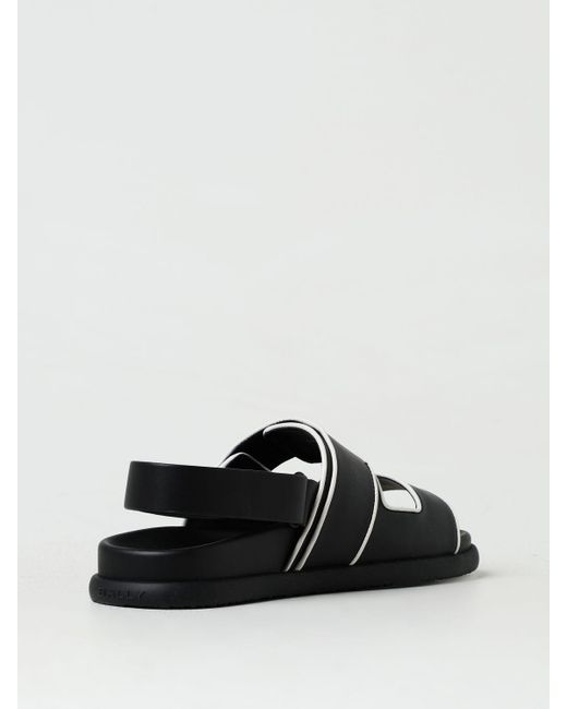 Bally Black Flat Sandals