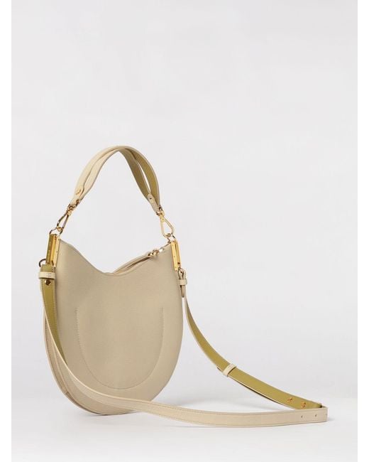 Coccinelle Natural Hobo Sunup Grained Leather Bag