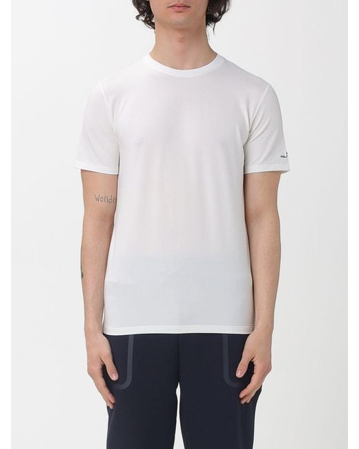 Peuterey White Cotton Blend Basic T-Shirt for men