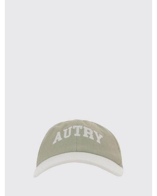 Autry Green Cotton Twill Hat With Embroidered Logo for men