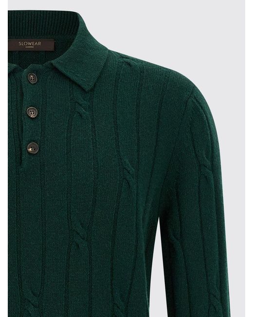 Zanone Green Polo Shirt for men