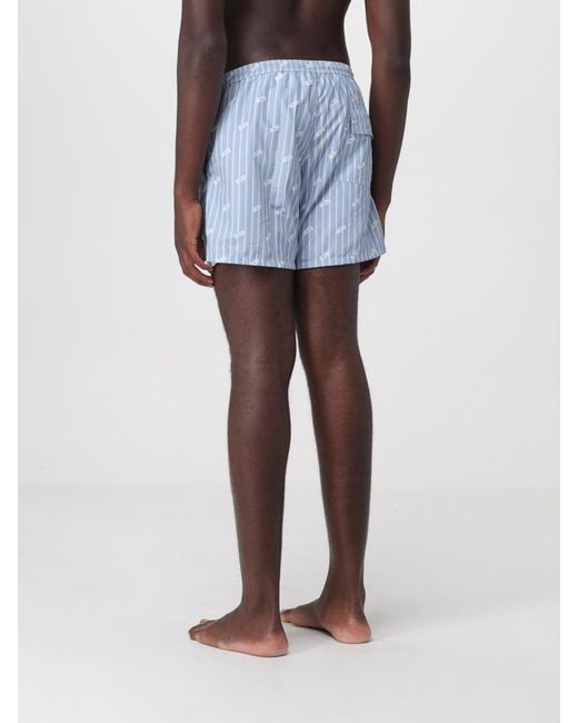 Gcds Blue Printed Polyester Swimsuit for men