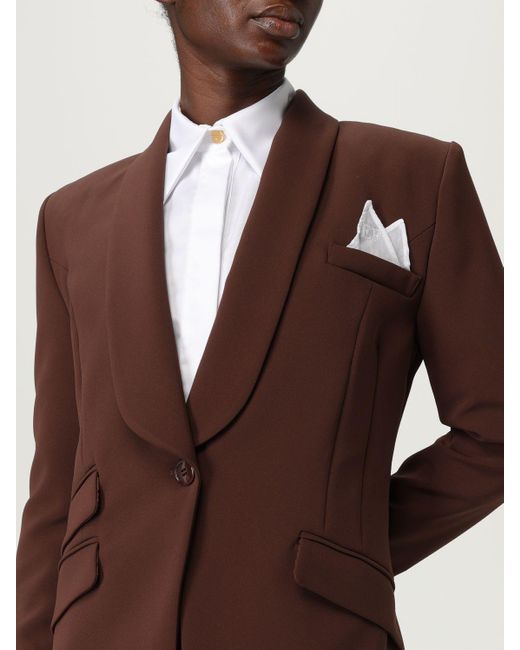 Tailleur A Monopetto di Elisabetta Franchi in Brown