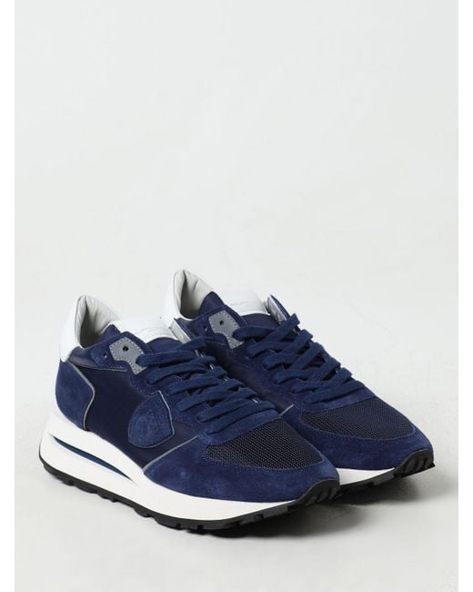 Sneakers Tropez in pelle scamosciata e nylon di Philippe Model in Blue da Uomo