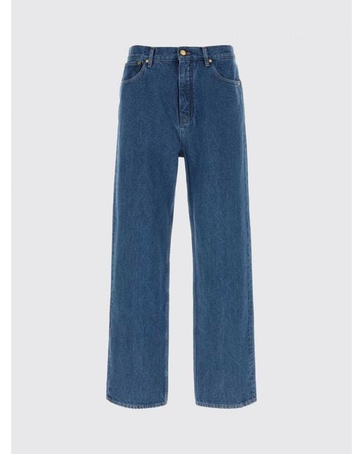 Jil Sander Blue Wide Leg Jeans for men