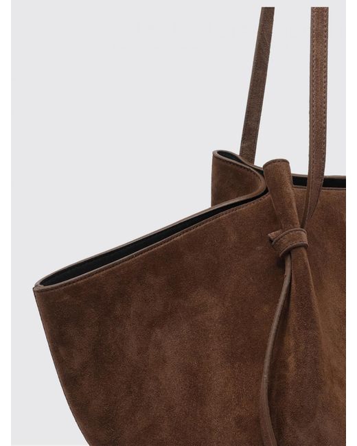 Yuzefi Brown Large Mochi Hammered Leather Bag