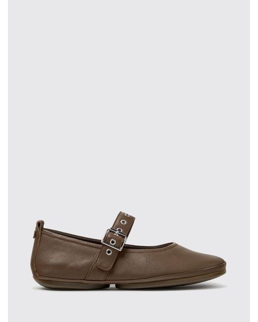 Camper White Casi Myra Mary Jane Ballet Pumps