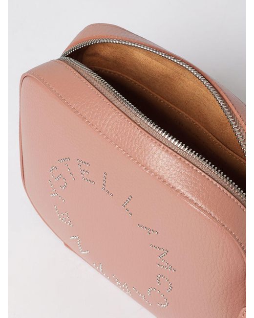 Stella McCartney Pink Grained Faux Leather Camera Bag