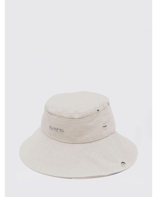 Jacquemus White Cotton Hat for men