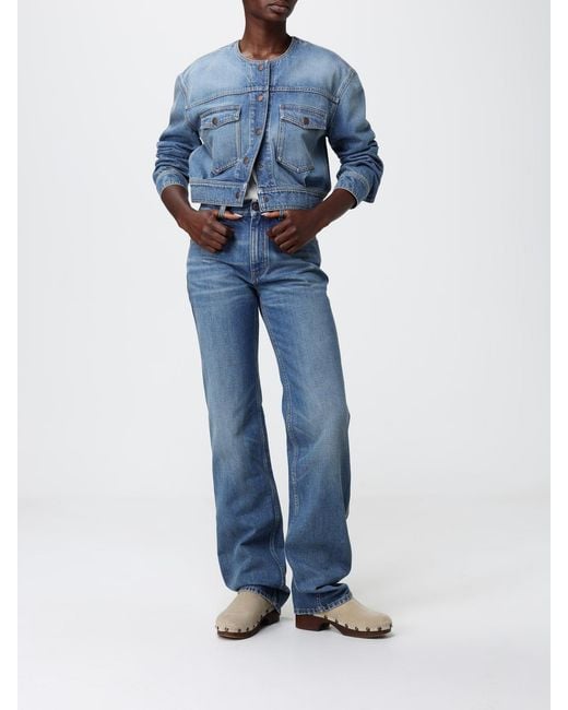 Chloé Blue Chlo&Eacute Crop Denim Jacket