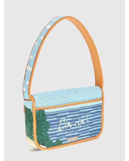 Staud Blue Shoulder Bag