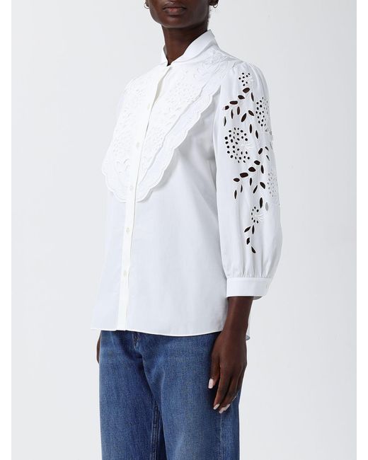 Valentino White Sangallo Shirt