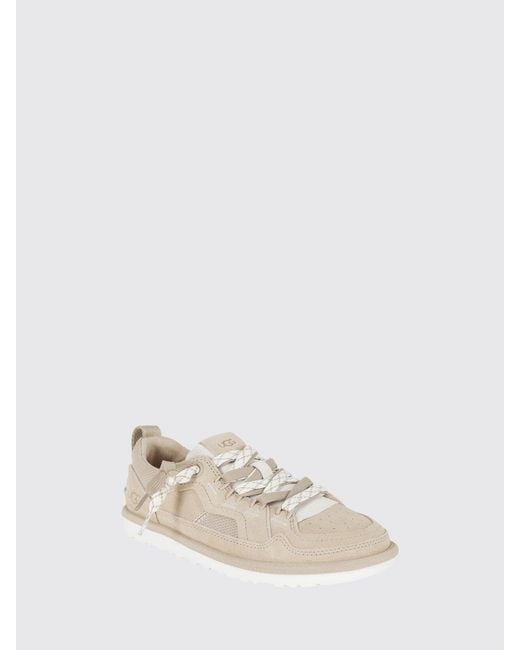 Ugg Natural Minimel Suede And Mesh Sneakers