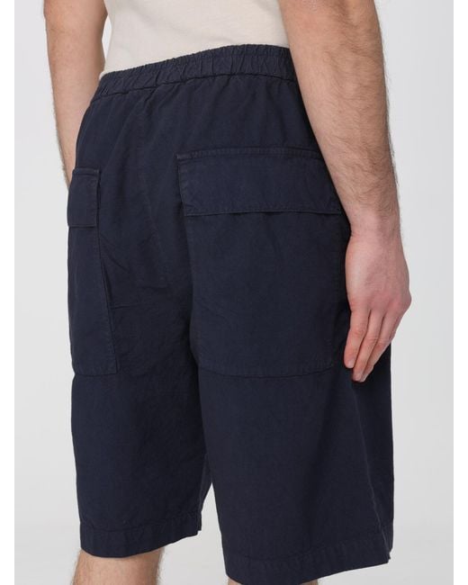 Barena Blue Cotton Shorts for men