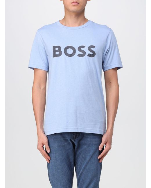 BOSS by HUGO BOSS T-shirt in Blue for Men | Lyst Canada