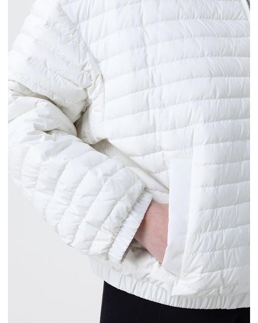 Moorer White Elvira-S3 Quilted Nylon Down Jacket