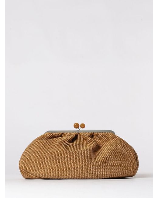 Weekend by Maxmara Brown Clutch Burnt