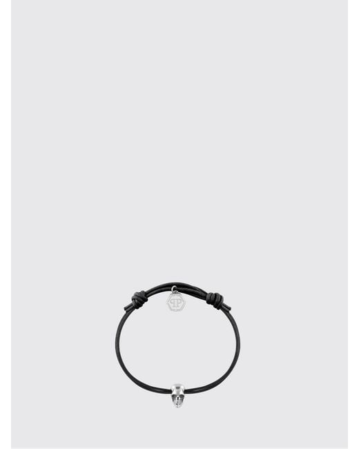 Philipp Plein Black Skull Bracelet for men