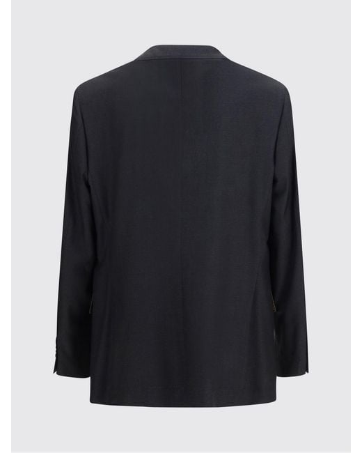 Brunello Cucinelli Blue Merino Wool Blazer for men