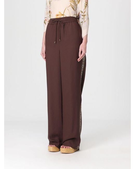 Etro Brown Drawstring Trousers