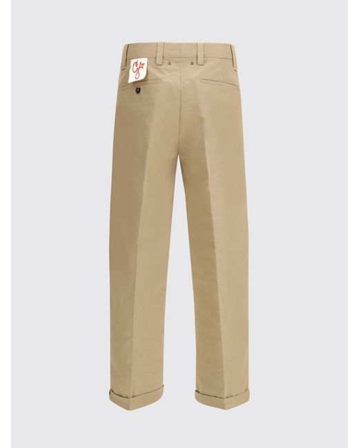 Golden Goose Deluxe Brand Natural Cotton Tailored Trousers for men