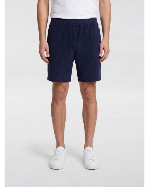 Aspesi Blue Cotton Sport Shorts for men