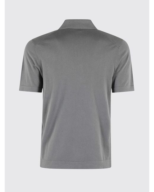 Drumohr Gray Polo Shirt for men
