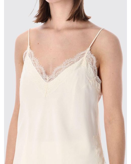 Rohe White Silk Blend And Lace Top