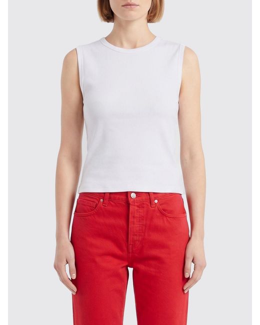 Top Mujer Rohe de color Red