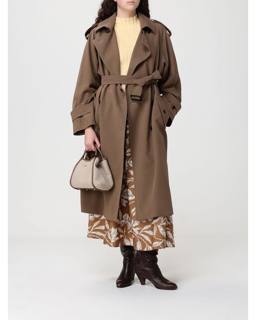 Max Mara Natural Marine Raffia Bag
