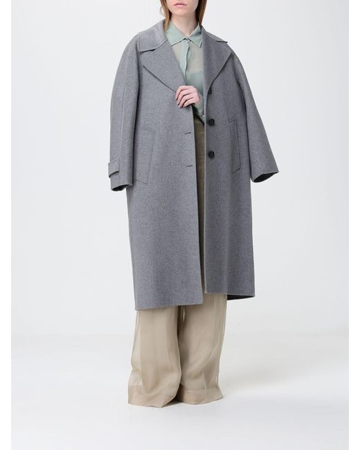 Max Mara Gray Classic Silk Shirt