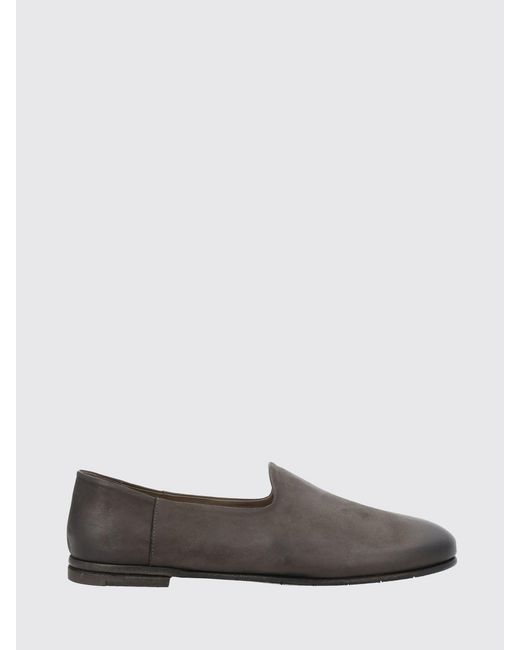 Premiata Gray Aged Calf Leather Penny Loafers for men