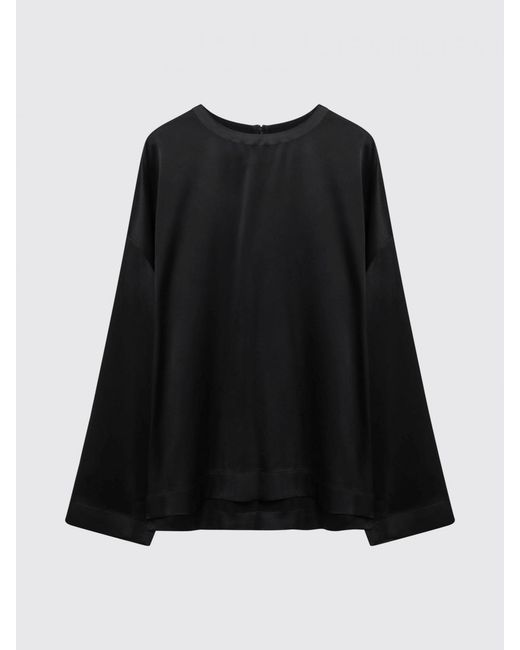 Totême Black Viscose Blouse