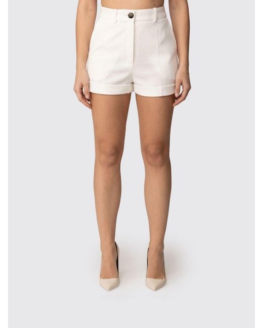 Elisabetta Franchi White Crêpe Shorts