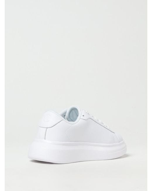 Just Cavalli White Platform Sneakers Signature Logo