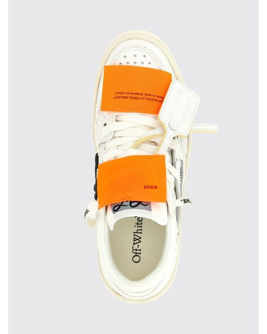 Off-White c/o Virgil Abloh White 3.0 Court Leather And Cotton Sneakers