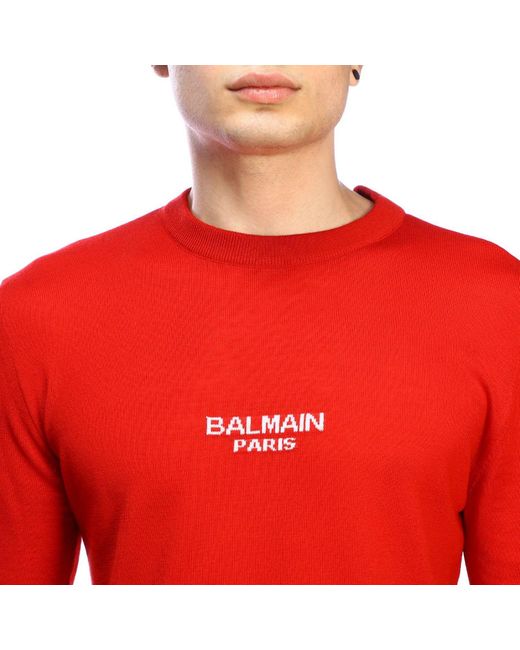 Balmain red sweater Clearance