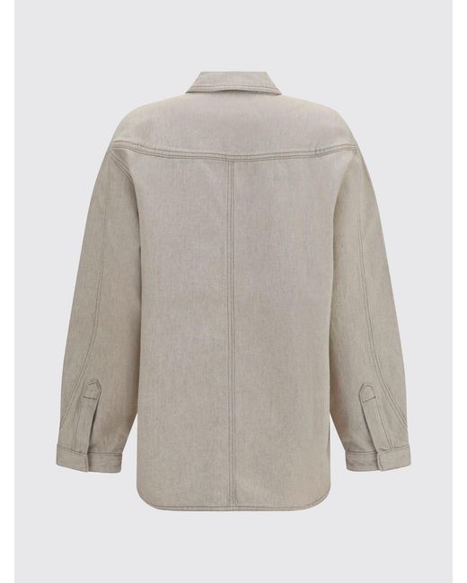 Jacquemus Natural Amelo De-Nîmes Relaxed Fit Cotton-Blend Shirt