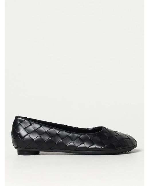 Bottega Veneta Black Intrecciato Ballerinas