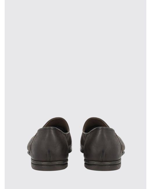 Premiata Gray Aged Calf Leather Penny Loafers for men